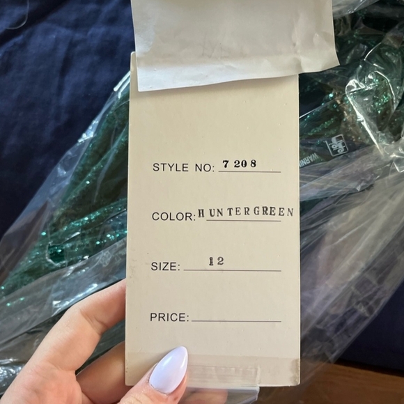 Rachel Allan Green Evening Gown - Picture 5 of 7